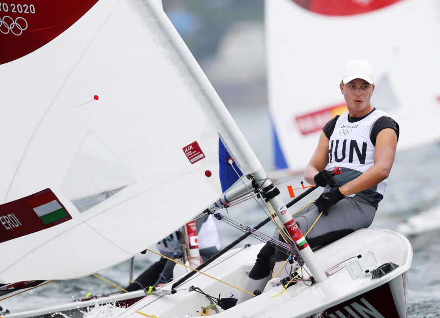 A vitorlás-válogatott húzónevei: Érdi Mária és Vadnai Jonatán