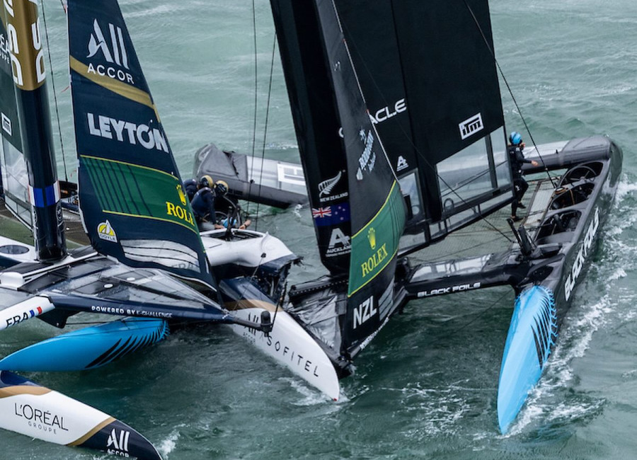 Ausztrál győzelem, Új-Zélandi hajótörés az Auckland - i Sail GP - n