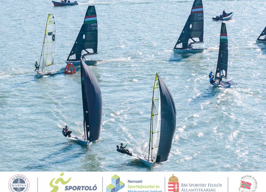 Rendkívüli kezdés Alsóörsön – három futammal indult a 49er Hungarian Championship & 49er Open Series!